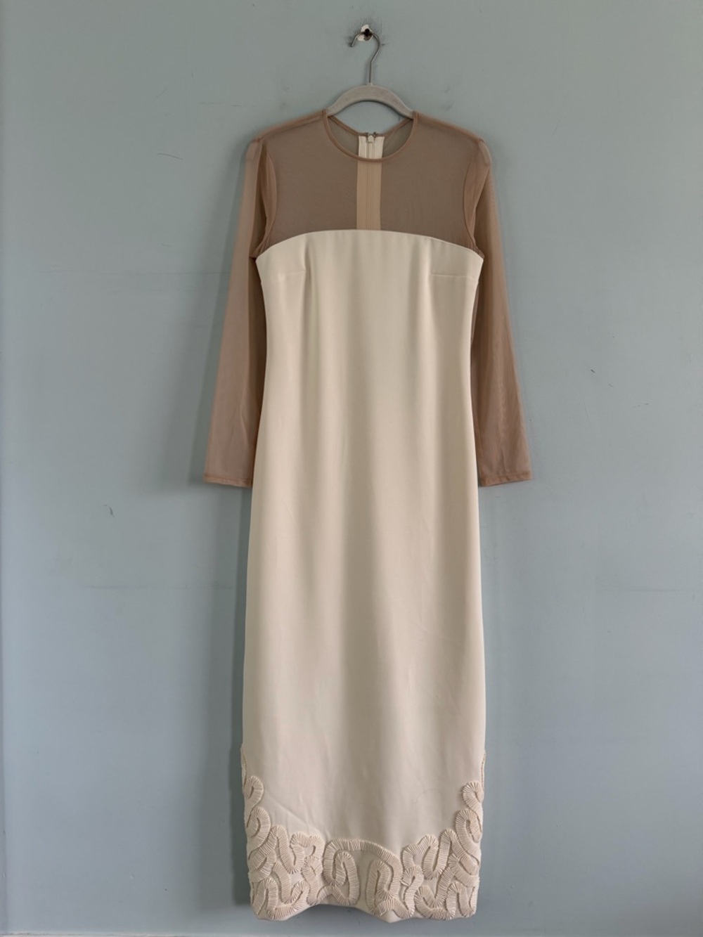 NWT Antonio Melani x Elizabeth Damrich Babe Mesh Crepe Soutache Dress - Picture 5 of 9